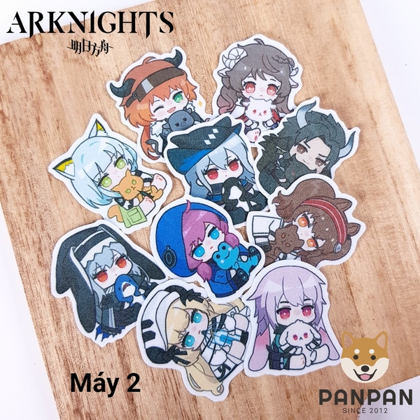 Sticker Set Arknights phiên bản Máy Gắp Thú 2 (10 HÌNH) - Panpan Shop
