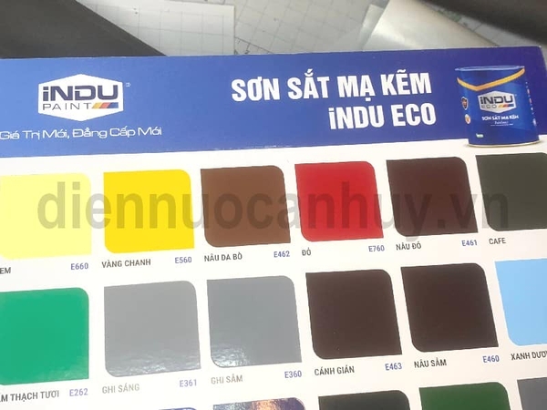 Bảng mầu mã mầu sơn indu Eco | Điện, Nước, Kim Khí, Điện Lạnh, phụ kiện gỗ