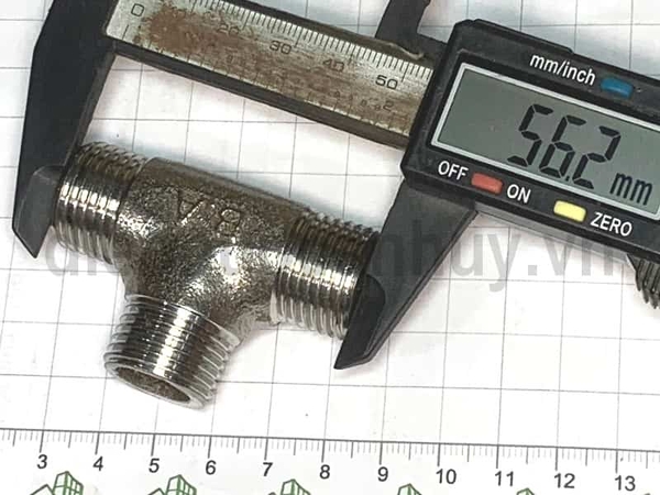 Tê inox 201 rẻ DN15 ren ngoài 20mm (1/2inch) | Điện, Nước, Kim Khí ...