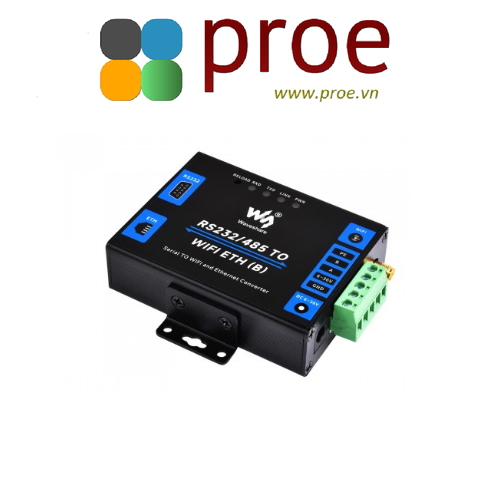 Industrial Grade Serial Server RS232/485 To WiFi and Ethernet, Modbus Gateway, MQTT Gateway, Metal Case