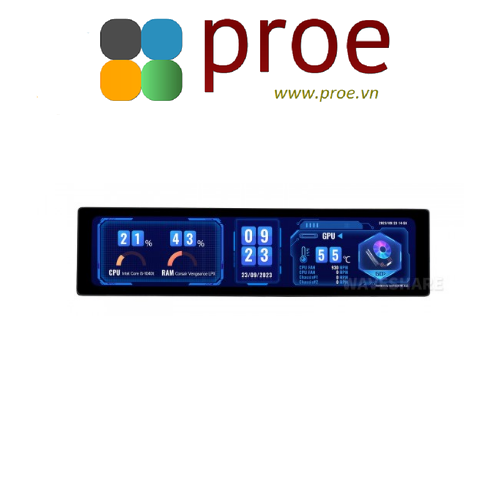 11.9inch IPS Display, 320×1480 Pixel, Toughened Glass Panel, HDMI Interface, Optional Touch Function