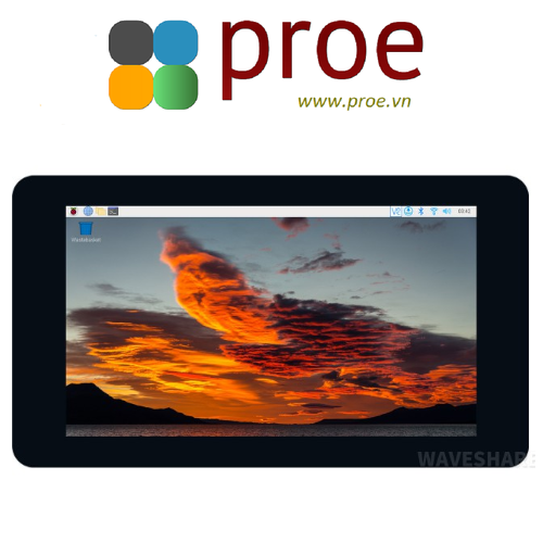 7inch Capacitive Touch Display, DSI Interface, IPS Screen, 800×480, 5-Point Touch, with case(optional)