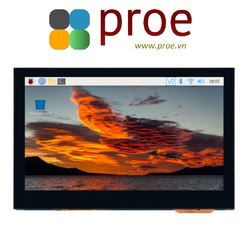 4.3inch QLED Display, DSI Interface, 800 × 480, Integrated Structure, Toughened Glass Panel