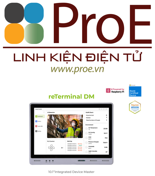 reTerminal DM - 10.1'' HMI | CM4104032 | Raspberry Pi Rugged Panel PC | Panel Controller