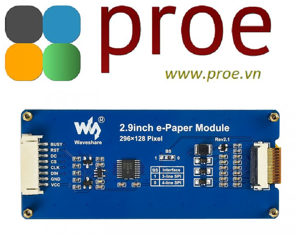 2.9inch e-Paper Module (B) 296x128, 2.9inch E-Ink display module, three ...