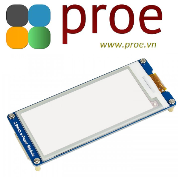 2.9inch e-Paper Module (B) 296x128, 2.9inch E-Ink display module, three ...