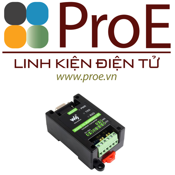RS232 To RS485/422 Active Digital isolated Converter, Onboard Original SP3232EEN and SP485EEN Chips, Options for RS232 DB9 Male / Female port