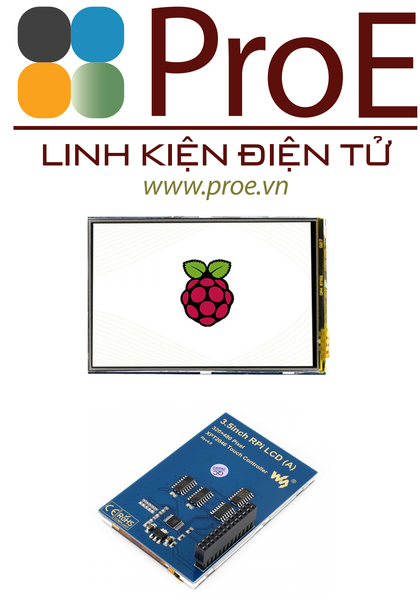 3.5inch Resistive Touch Display (A) for Raspberry Pi, 480 × 320, SPI Interface