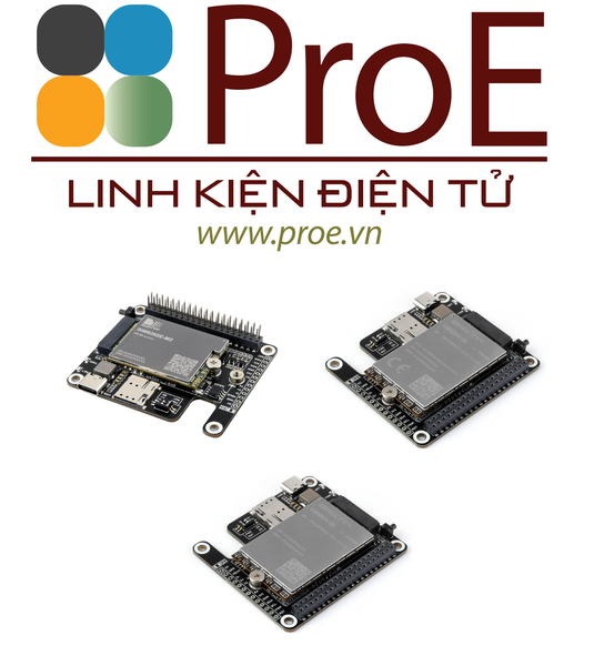 PCIe to 5G/4G/3G HAT designed for Raspberry Pi 5