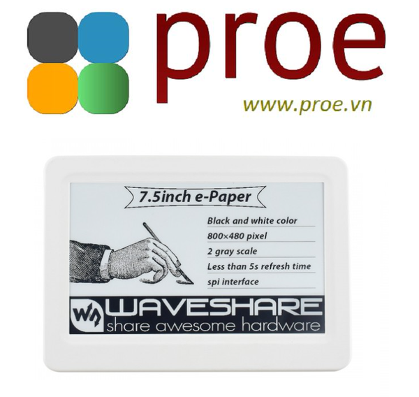 7.5inch Passive NFC-Powered e-Paper, No Battery