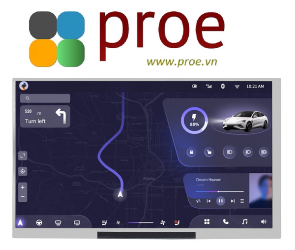 70H-1024600-IPS-CT-A 7inch IPS/QLED Integrated Display, 1024 × 600, Thin and Light Design