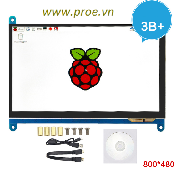 Màn hình 7inch HDMI LCD (B), 800×480 điện dung