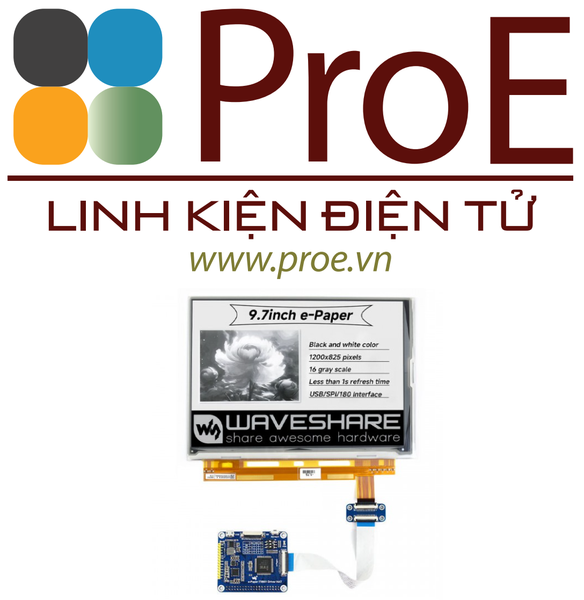 9.7inch e-Paper HAT 1200x825, 9.7inch E-Ink display HAT for Raspberry Pi