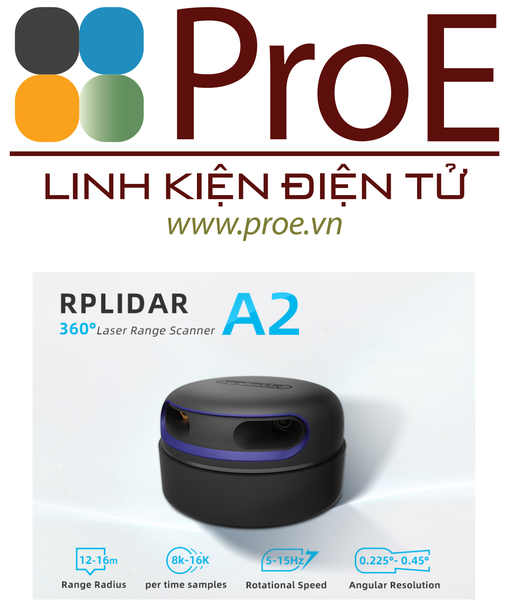 RPLIDAR A2M12 - 360 Degree LiDAR Laser Range Scanner (12m)