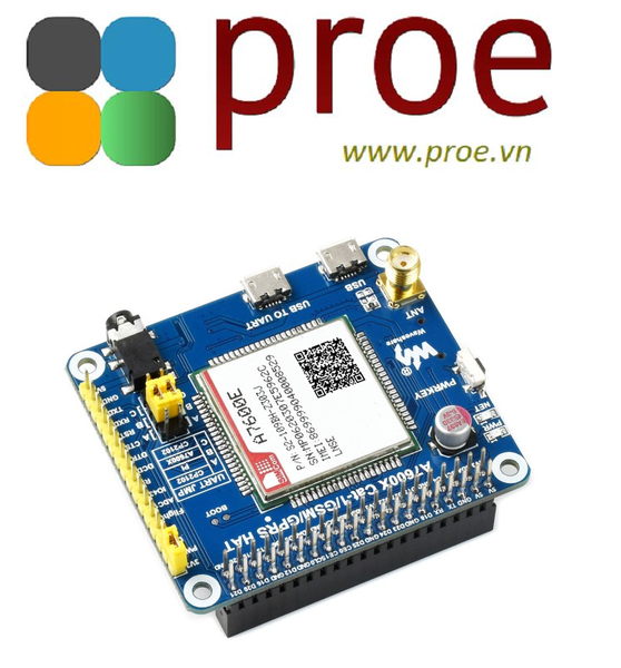 A7600E Cat-1/GSM/GPRS HAT