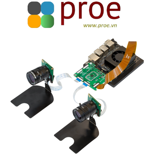 Arducam 12MP*2 Synchronized Stereo Camera Bundle Kit for Nvidia Jetson Nano and Xavier NX, Two 12.3MP IMX477 Camera Modules with CS Lens and Camarray Stereo Camera HAT
