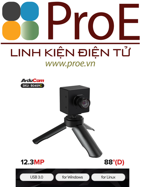 Arducam 12MP IMX477P USB 3.0 Camera with M12 Manual Focus Lens-With Enclosure