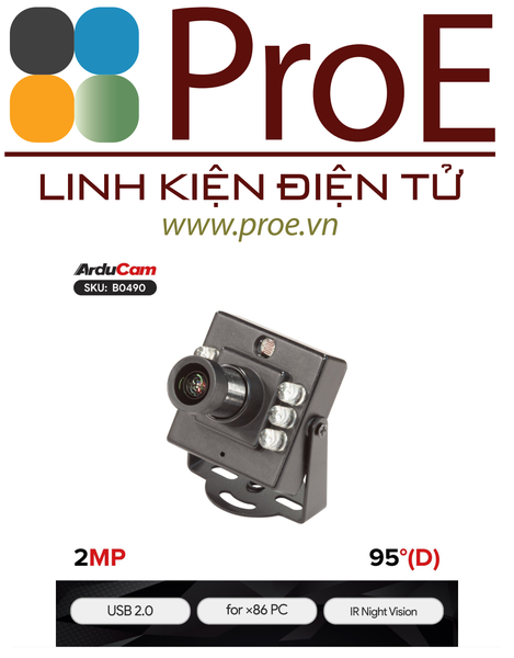 Arducam 2MP IMX462 Day and IR Night Vision USB Camera with Metal Case