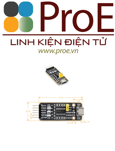 CH343 USB UART Board (type C)