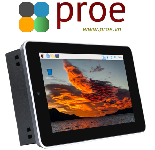 7″ Touch Screen All-In-One Kit Designed for Raspberry Pi CM4, 5MP Camera, Aluminum Case