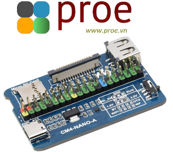 Nano Base Board (A) for Raspberry Pi Compute Module 4, Same Size as the CM4