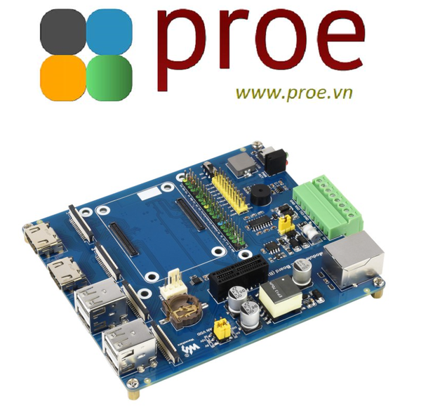 Raspberry Pi Compute Module 4 IO Board With PoE Feature (Type B), for all Variants of CM4