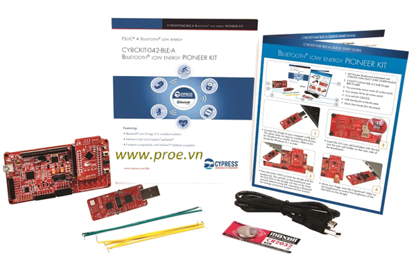 CY8CKIT-042-BLE-A Bluetooth Low Energy 4.2 Compliant Pioneer Kit