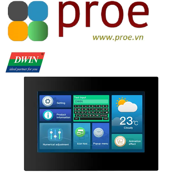 DMG80480C070_15WTR 7.0 Inch With Shell HMI Display DMG80480C070_15WTR(commercial grade)