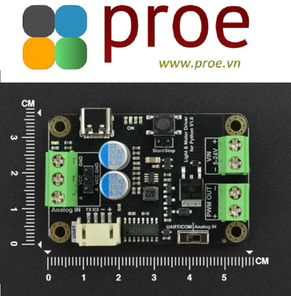 Light & Motor Driver for Python (V1.0) | Điện tử ProE