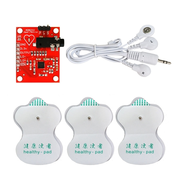 Cảm biến điện tim ECG Heart Rate Monitor Kit AD8232