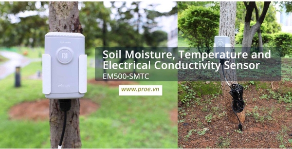 EM500-SMTC Soil Moisture, Temperature & Electrical Conductivity Sensor