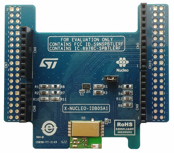 Bluetooth Low Energy expansion board based on SPBTLE-RF module for STM32 Nucleo