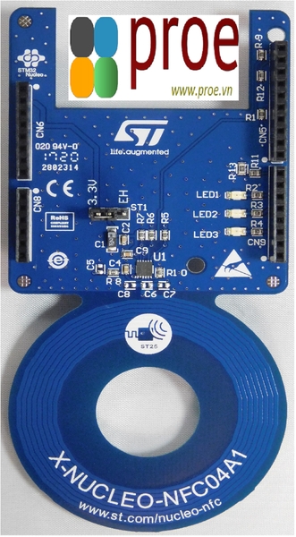 X-NUCLEO-NFC04A1 Dynamic NFC/RFID tag IC expansion board based on ST25DV04K for STM32 Nucleo