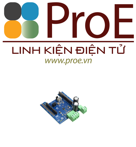 Single brushed DC motor driver expansion board based on STSPIN958