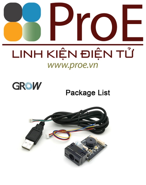 GROW GM65 1D 2D Code Scanner Modules Bar Code Reader QR Code Reader