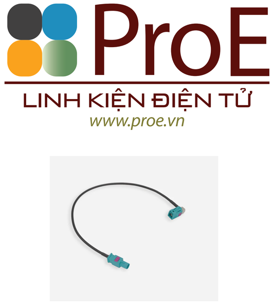 GMSL2 Fakra Right-Angle Extension Cable M-F