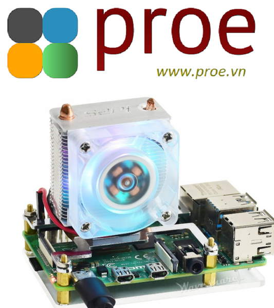ICE Tower CPU Cooling Fan for Raspberry Pi 4 & 3, Super Heat Dissipation