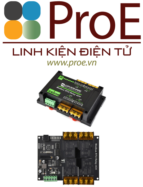 Modbus RTU Relay 4CH