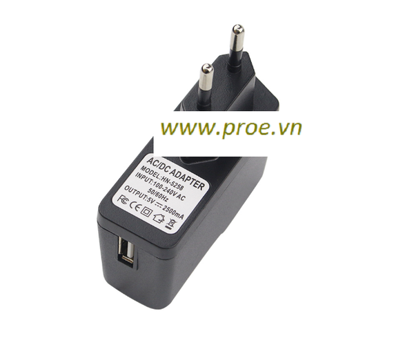 Nguồn USB 5V,2.5A ngõ ra Micro USB, dây tháo rời