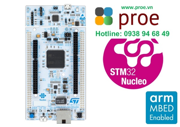 NUCLEO-F207ZG STM32 Nucleo-144 development board with STM32F207ZG MCU, supports Arduino, ST Zio and morpho connectivity