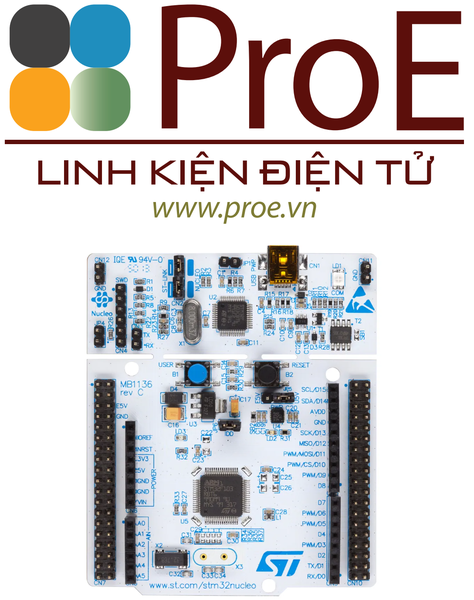 NUCLEO-F303RE STM32 Nucleo-64 development board with STM32F303RE MCU, supports Arduino and ST morpho connectivity