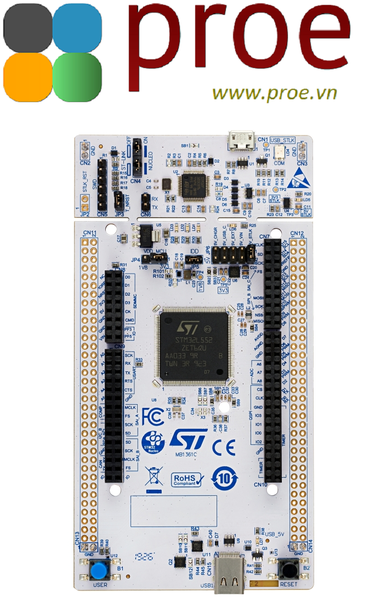 NUCLEO-L552ZE-Q STM32 Nucleo-144 development board with STM32L552ZE MCU, SMPS, supports Arduino, ST Zio and morpho connectivity