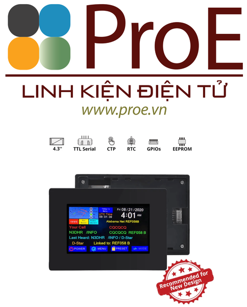4.3” Nextion Intelligent Series HMI Touch Display with enclosure