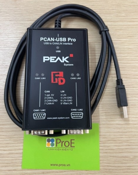 PCAN-USB Pro FD CAN, CAN FD, and LIN Interface for High-Speed USB 2.0