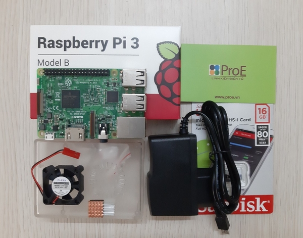 Combo Raspberry Pi 3 Made in UK