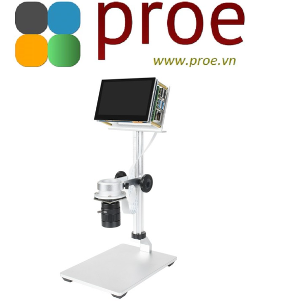Raspberry Pi Microscope Kit, 12MP Visual Magnification, Microscope Screen Bracket
