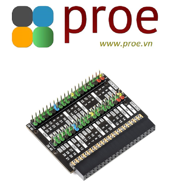 PI400-GPIO-ADAPTER-B Raspberry Pi 400 GPIO Header Adapter, Header Expansion, 2x 40PIN Header