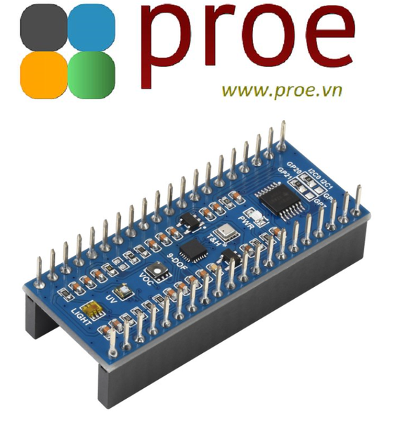 Environment Sensors Module for Raspberry Pi Pico, I2C Bus