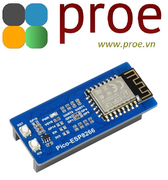 ESP8266 WiFi Module for Raspberry Pi Pico, Supports TCP/UDP Protocol