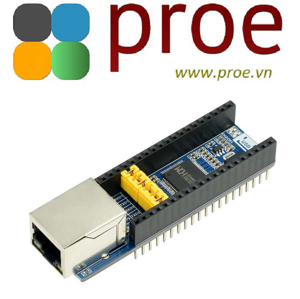 Pico-ETH-CH9121 Ethernet to UART Converter for Raspberry Pi Pico, 10/100M Ethernet